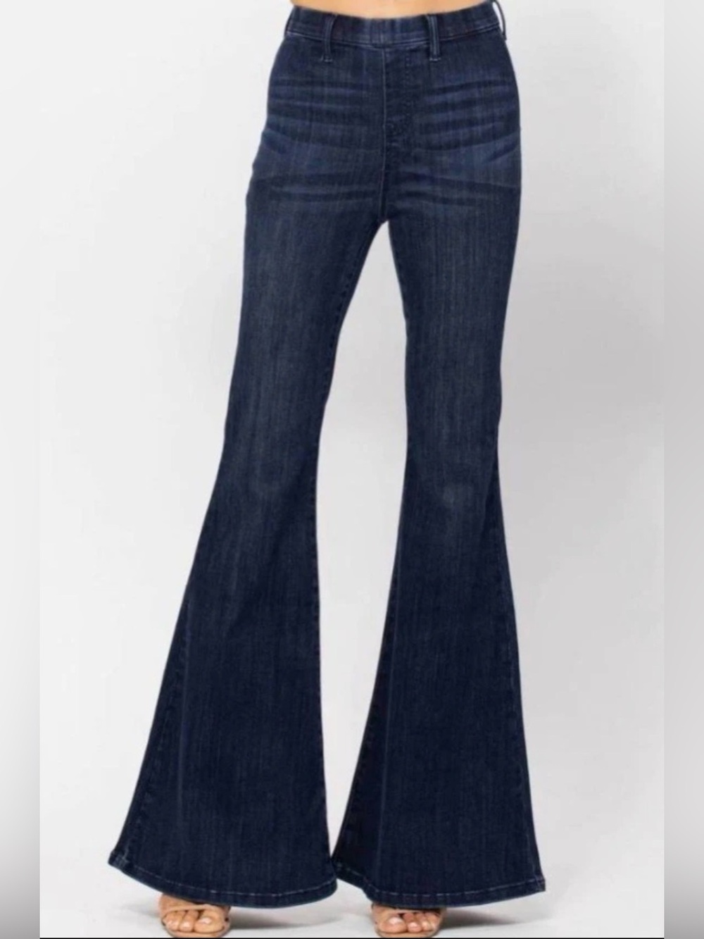Judy Blue Dark Blue High-Rise Flare Jeans